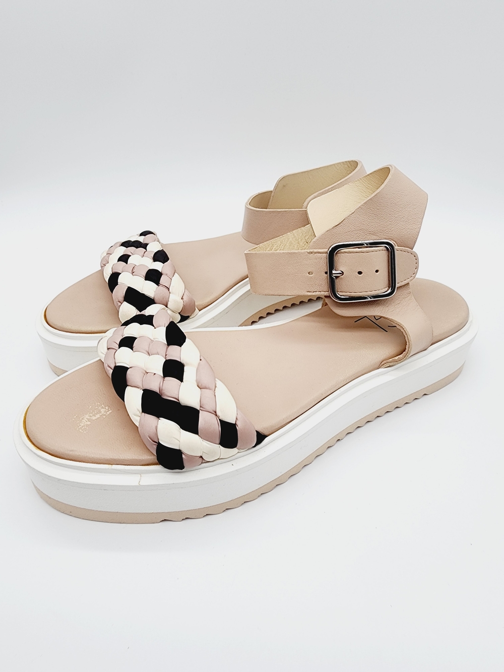 AGL Mirea Platform Ankle Strap Sandals Italy Leather Size US 8.5 or EUR 38.5